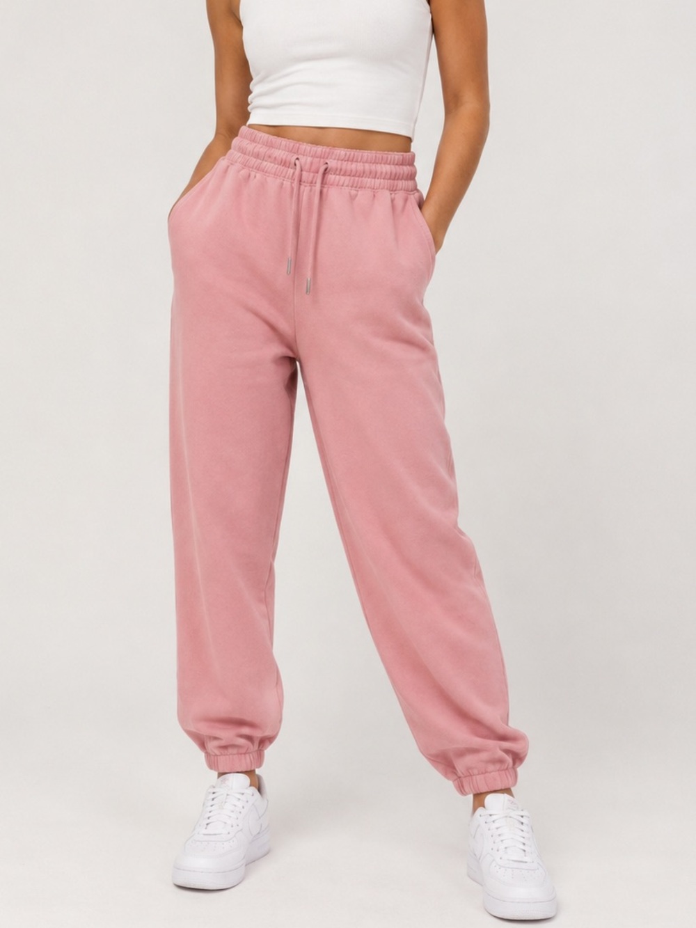 H&M Dusty Pink Fleece Sweatpants